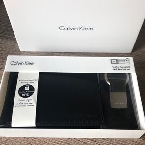 Calvin Klein wallet and keychain